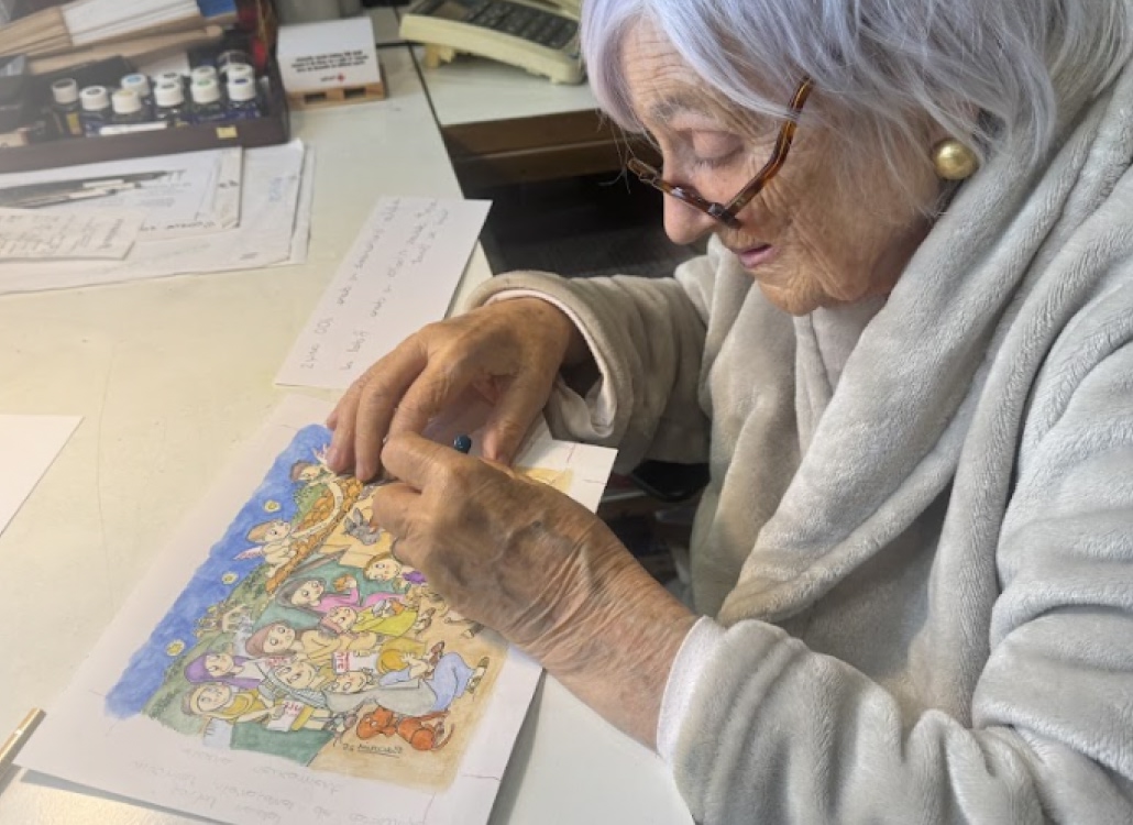 Pilarín Bayes treballant per a la nadala Impars UIC